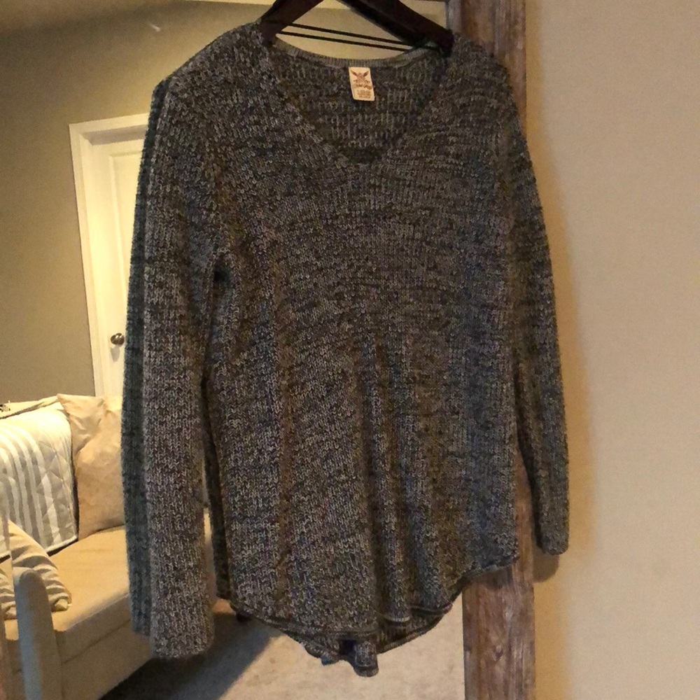 Black Knitted Sweater.